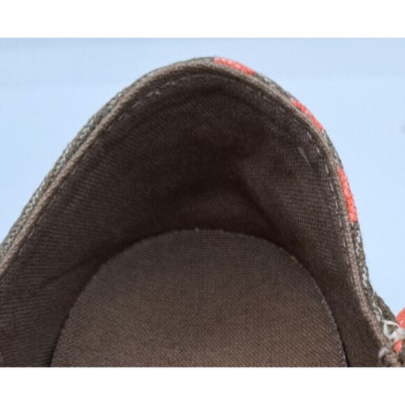 Olukai Nohea Canvas Print Tropical Slip on Loafer Brown Pink Women's Size 7 - Picture 11 of 15